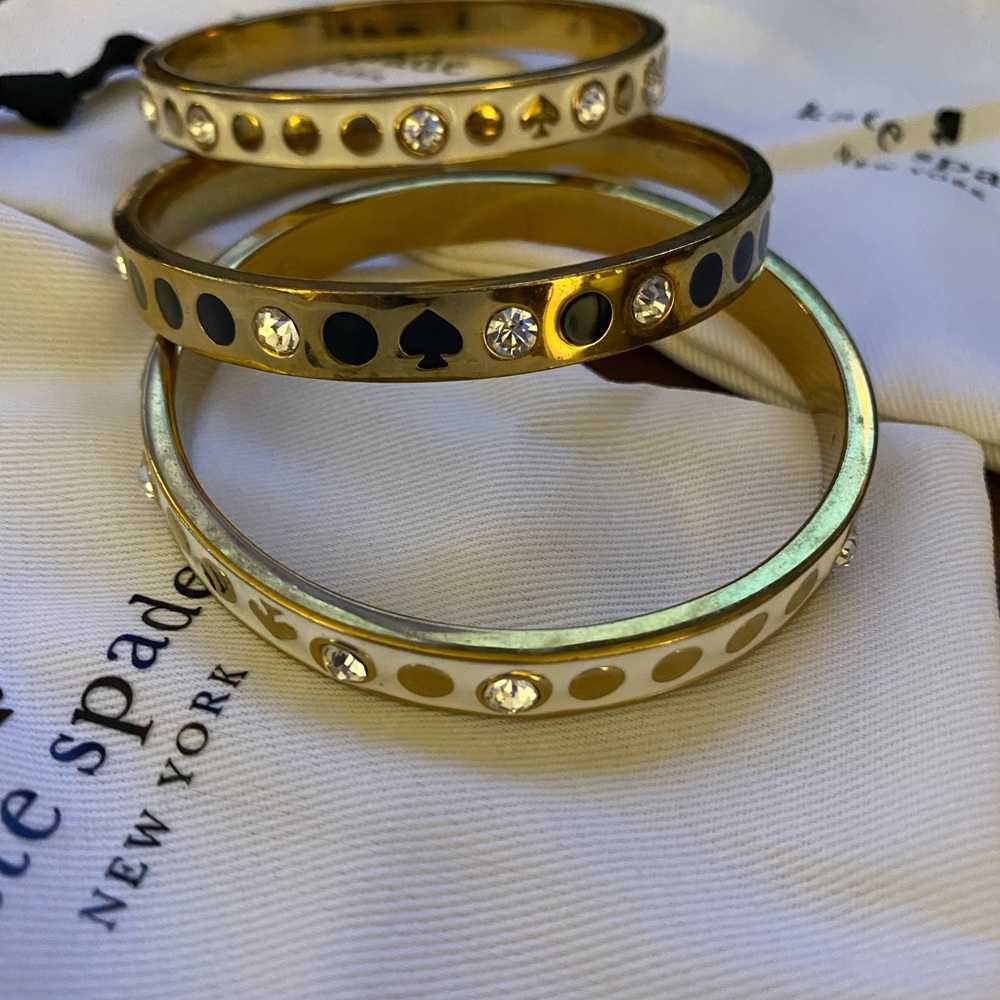 Kate Spade Ace of Spades bangle set of 3! - Picture 2 of 3